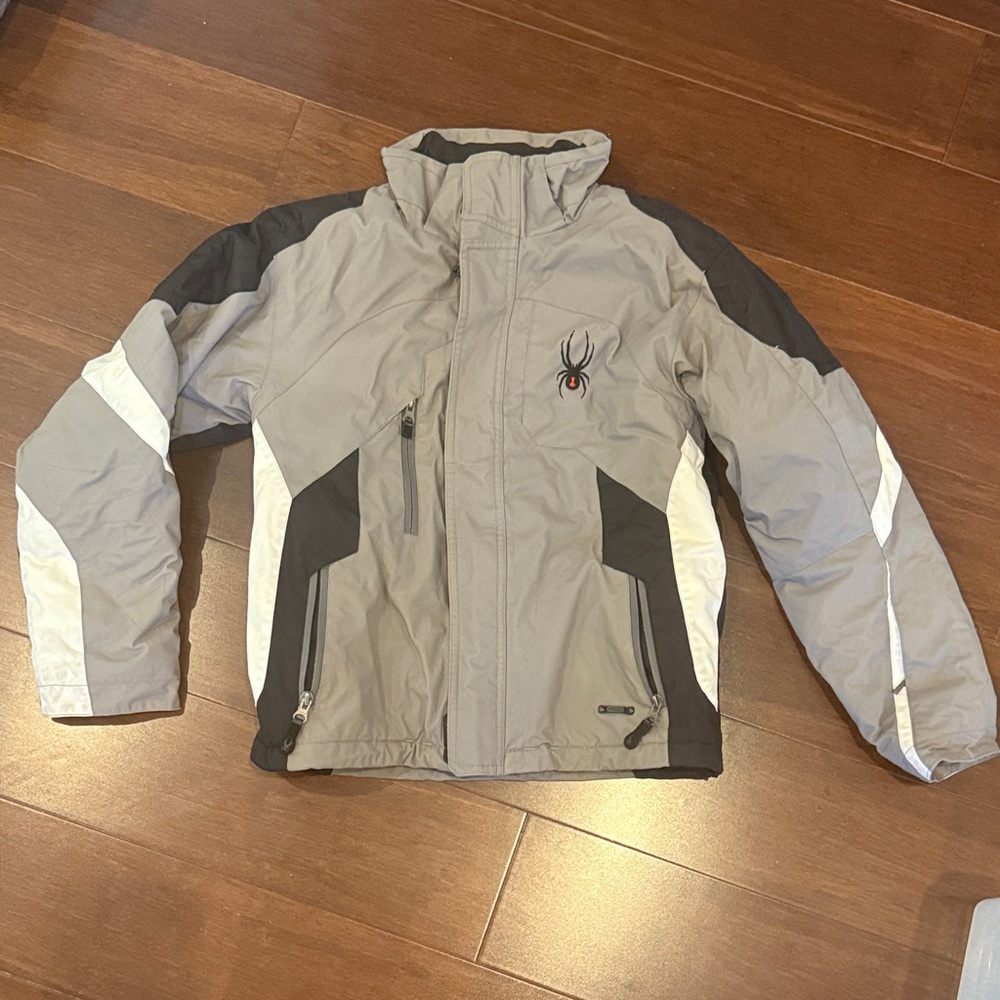 Spyder Gray and Black Outdoor Jacket